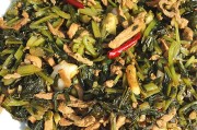 如何制作地道的浙江菜-雪菜肉丝