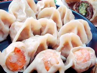 虾仁蒸饺