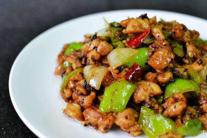 鼓椒鸡丁