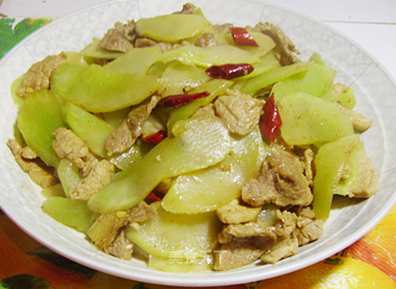 肉片炒莴笋
