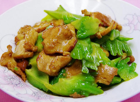 苦瓜鸡片