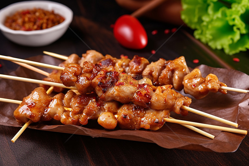 烤鸡肉串