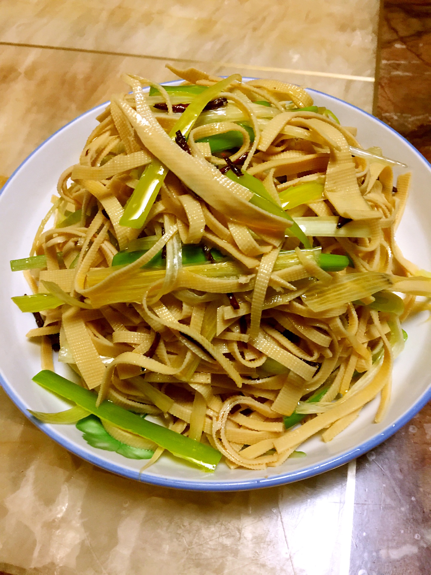 炝豆腐