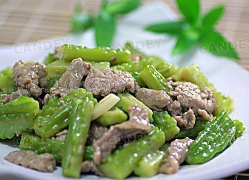 凉瓜牛肉丝