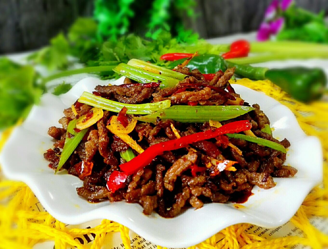 干炒牛肉丝