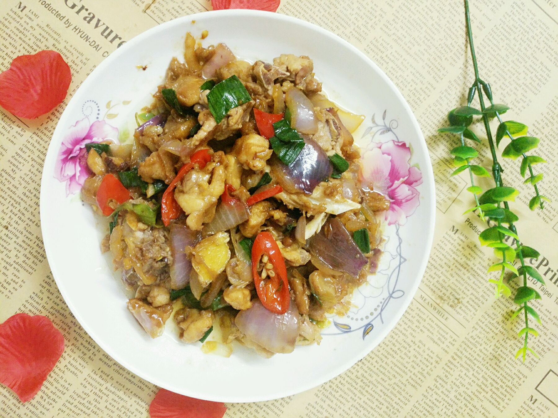 葱爆兔肉