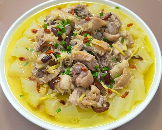 清蒸冬瓜鸡块