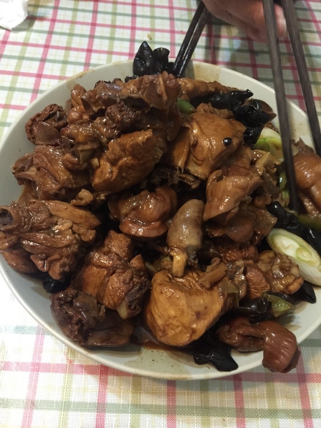 醋焖鸡三件