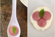 分子料理草莓球形蛋糕制作教程，科学甜点创意指南