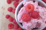 自制树莓雪葩食谱，零失败冰淇淋机版家庭甜点教程