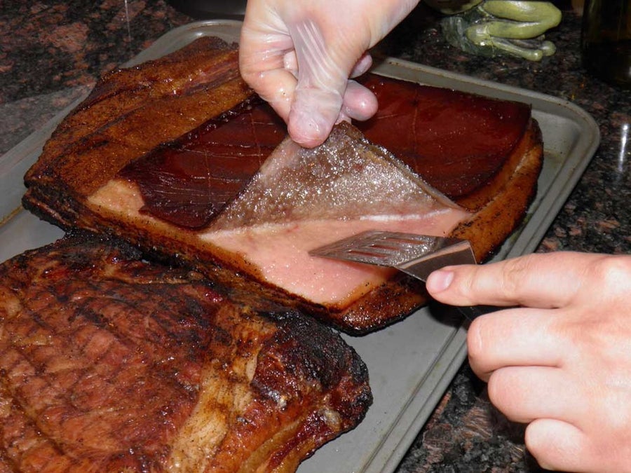 培根制作：带皮 vs 去皮 对比实验