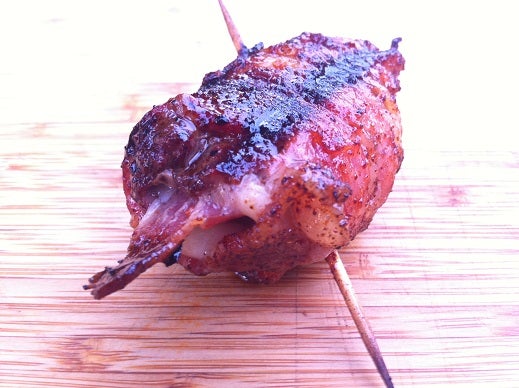 培根包裹牛排块