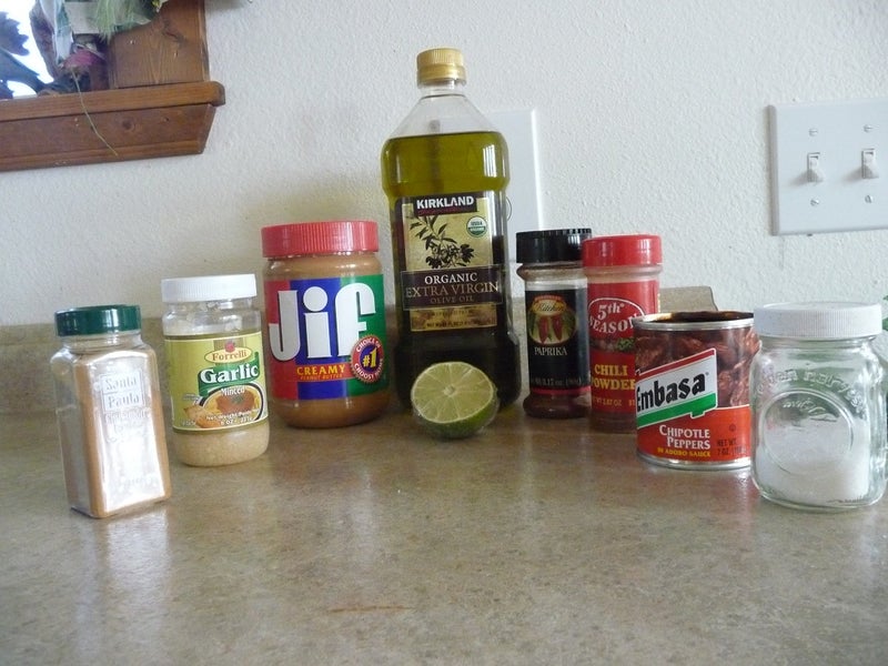 香辣花生酱食材