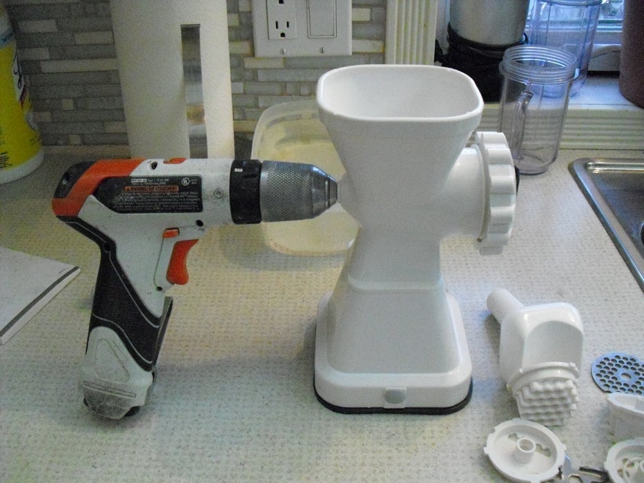 电钻驱动绞肉机