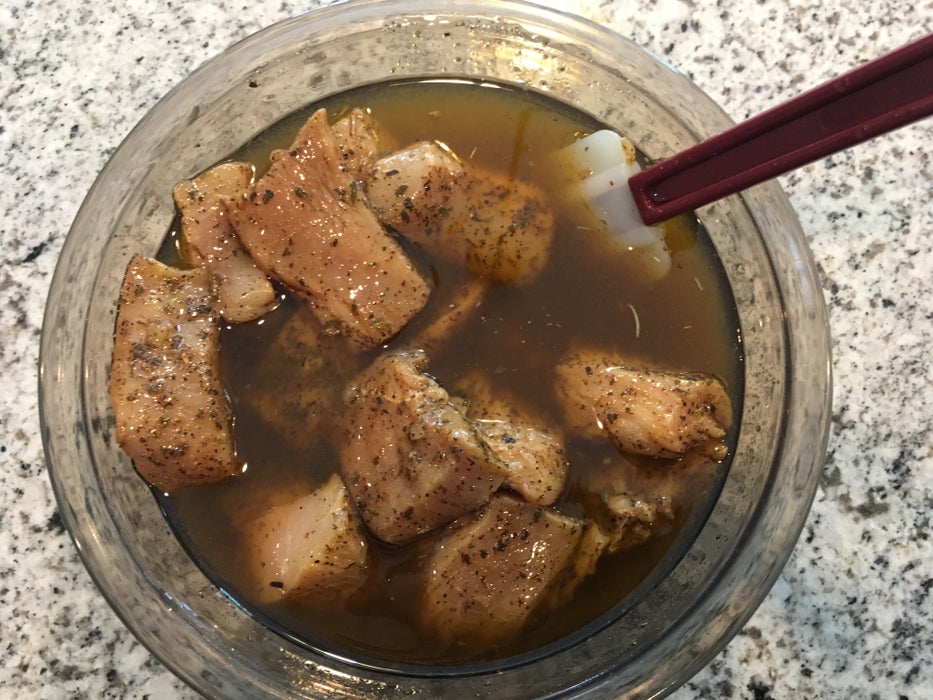 Add Chicken to the Marinade