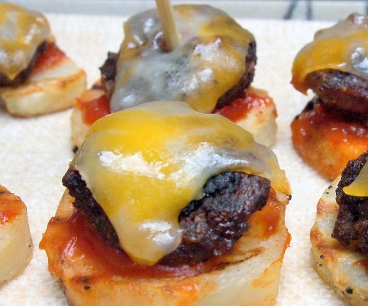 土豆片迷你汉堡