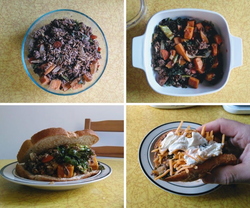 预算餐：牛肉末