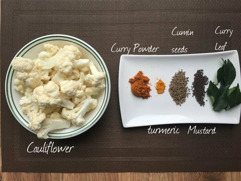 花椰菜馅印度薄饼