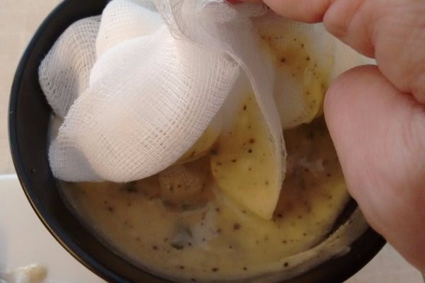 黄油浸泡奶酪布