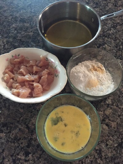 鸡肉处理步骤：