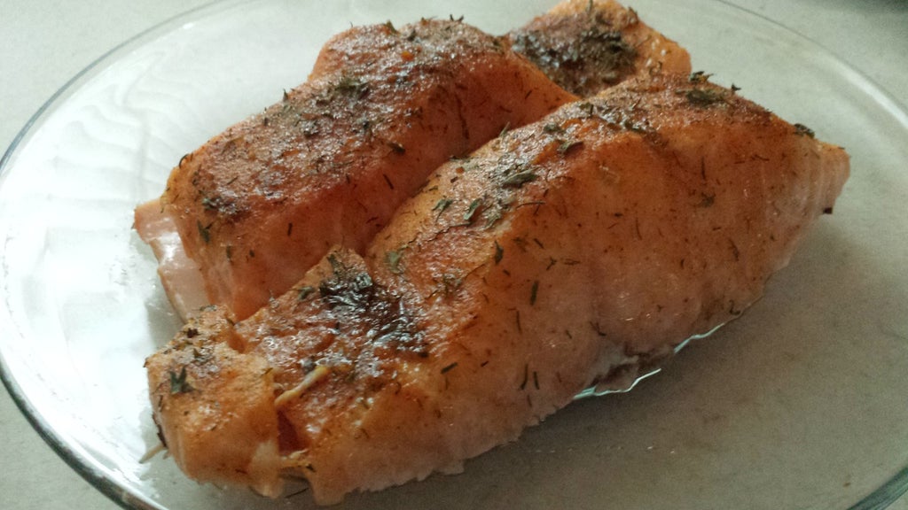 健康香草烤三文鱼