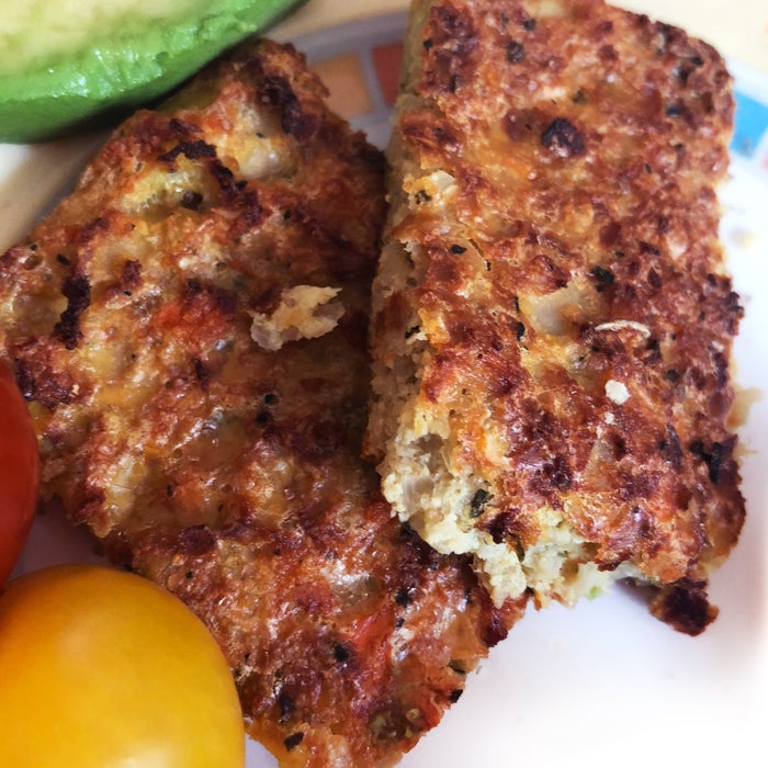 有机花椰菜洋葱培根方块