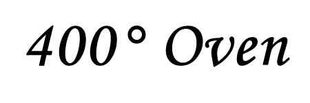 预热烤箱至400°