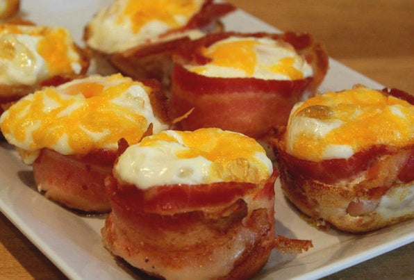 早餐培根卷蛋饼