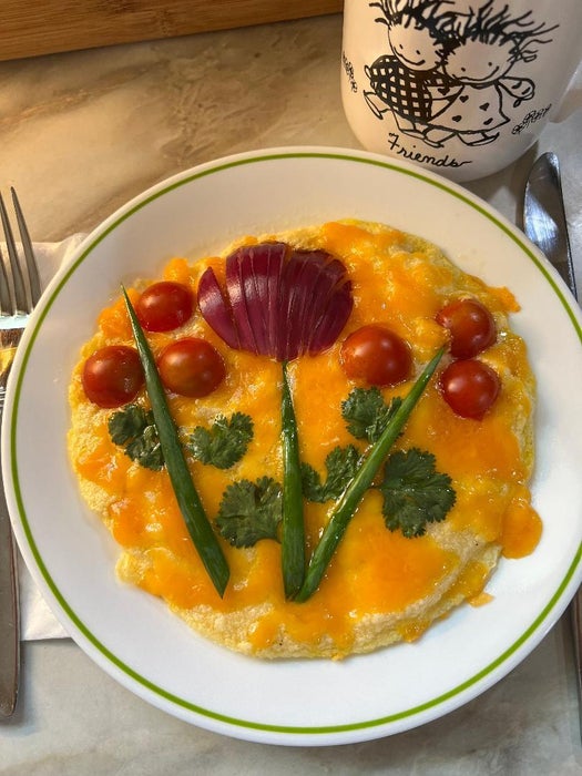 艺术感舒芙蕾芝士欧姆蛋