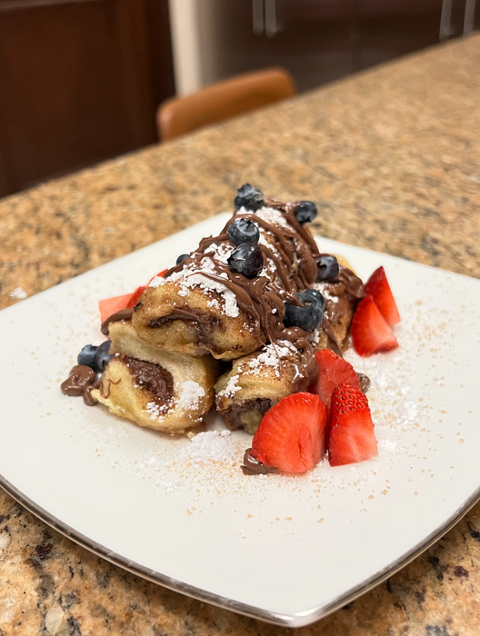 Nutella法式吐司卷