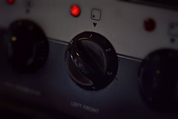 将旋钮调至1档。