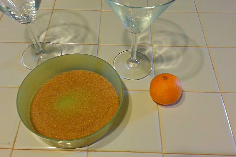 鸡尾酒杯糖边装饰(梦奇乐)