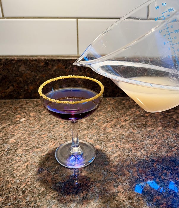 青柠汁魔法变色