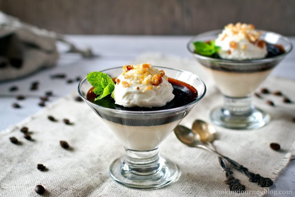 Coffee Panna Cotta Without Gelatin