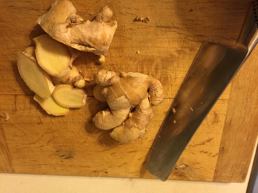 第一步：制作姜汁简单糖浆