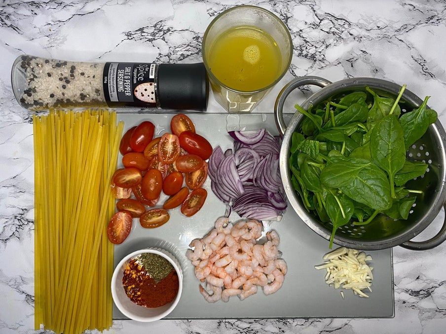 20分钟一锅出虾仁扁意面!!