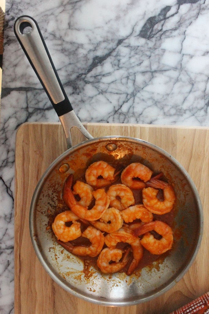烹制虾仁
