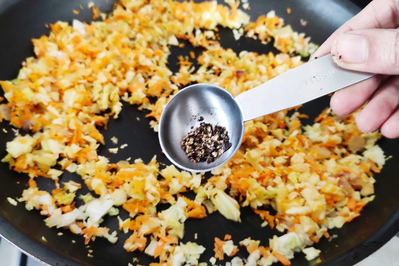 Add Pepper Powder and Salt