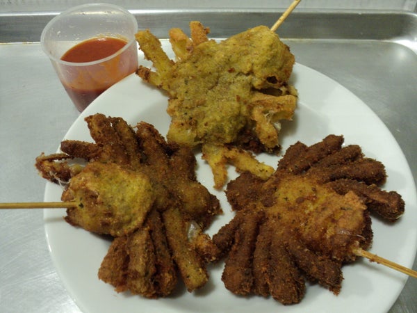 非纯素炸狼蛛串