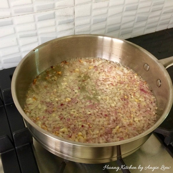 Cook the Curry Puff Filling.