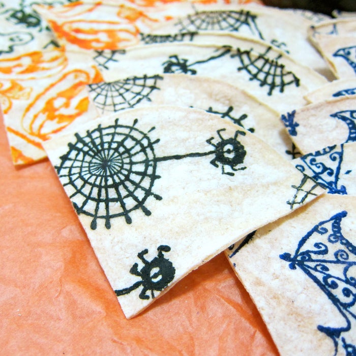 万圣节印章玉米片