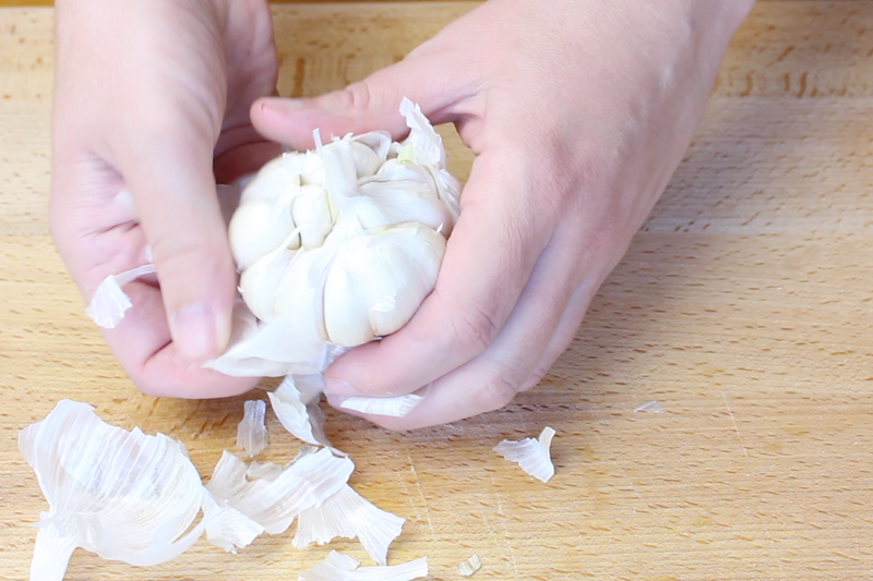 大蒜处理技巧