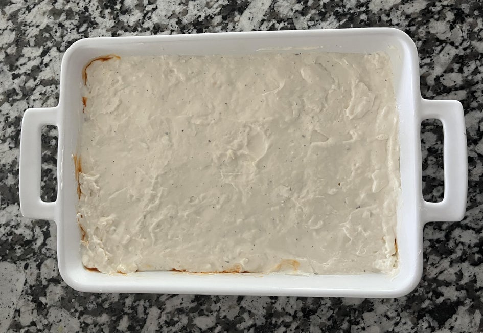 加热奶油奶酪与酱料