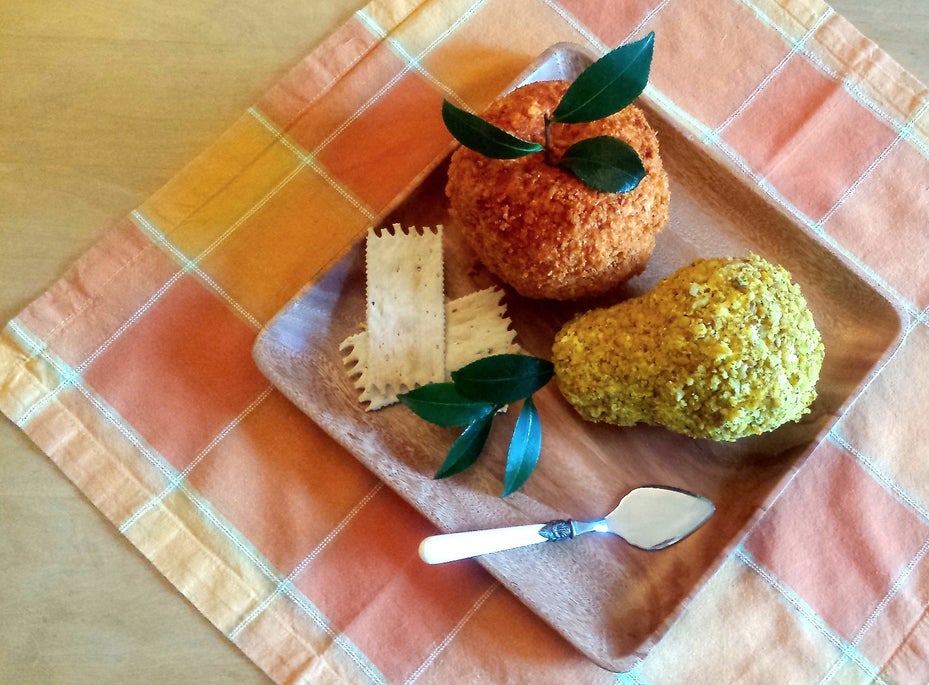 苹果梨形奶酪球