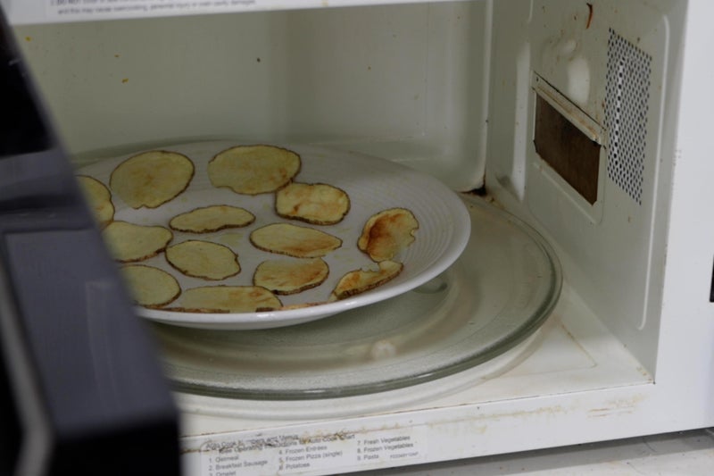 微波制作酥脆薯片