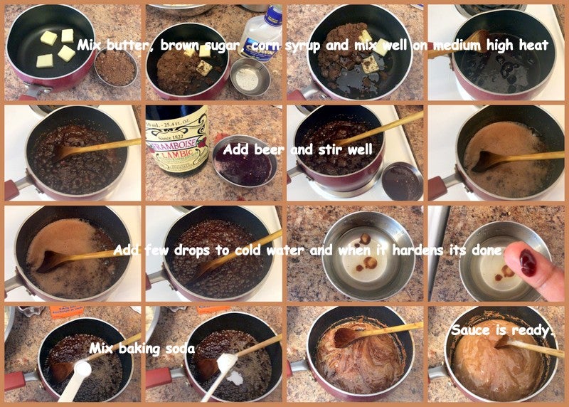 制作啤酒焦糖酱