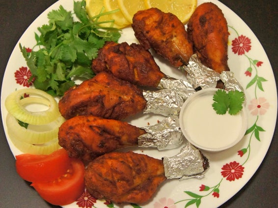 古法坦都里鸡配椰奶油蘸酱