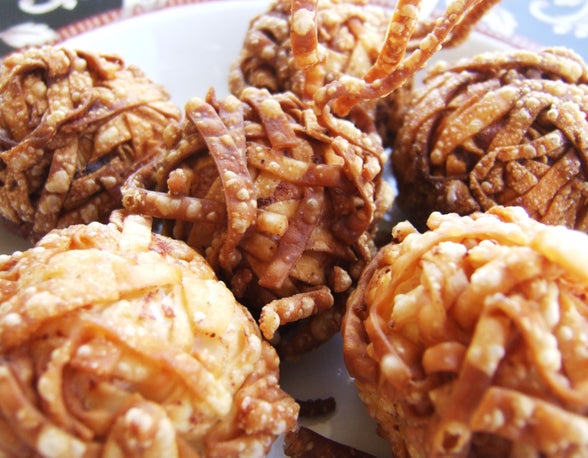 香煎中式海鲜球