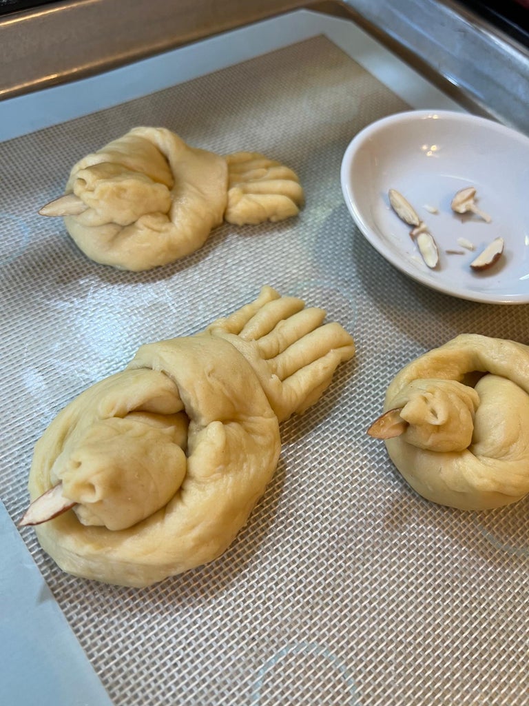 添加眼睛与二次发酵