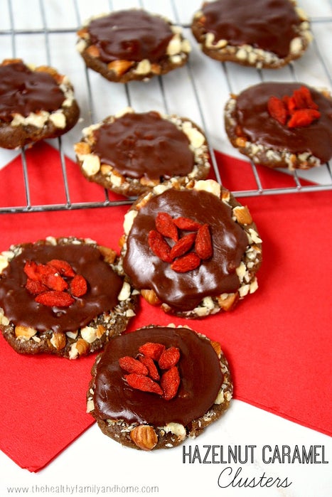 榛子焦糖巧克力簇